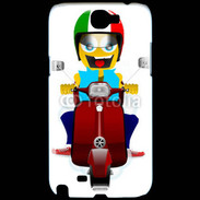 Coque Samsung Galaxy Note 2 J'aime le scooter