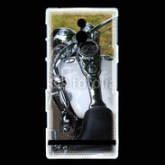 Coque Sony Xperia U Moto chromée