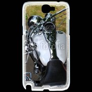 Coque Samsung Galaxy Note 2 Moto chromée