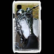Coque Samsung Galaxy S Moto chromée