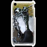 Coque iPhone 3G / 3GS Moto chromée