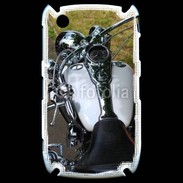 Coque Black Berry 8520 Moto chromée