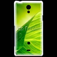 Coque Sony Xperia T Feuille écologie