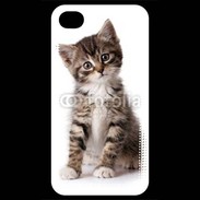 Coque iPhone 4 / iPhone 4S Chaton gris 3