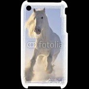 Coque iPhone 3G / 3GS Cheval blanc dans la neige