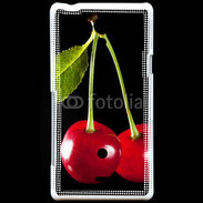 Coque Sony Xperia T Couple de cerises
