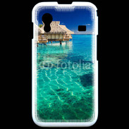Coque Samsung ACE S5830 Bungalow sur l'eau des tropiques