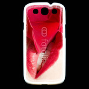 Coque Samsung Galaxy S3 Rose et bouche