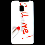 Coque LG P990 Call me en rouge à lèvres