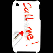 Coque iPhone 3G / 3GS Call me en rouge à lèvres
