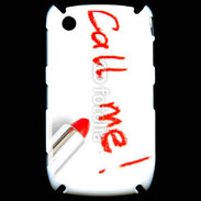 Coque Black Berry 8520 Call me en rouge à lèvres