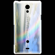 Coque Sony Xperia T Arc en ciel à la montagne