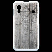 Coque Samsung ACE S5830 Rose des vents sur fond en bois