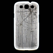 Coque Samsung Galaxy S3 Rose des vents sur fond en bois