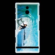 Coque Sony Xperia U Surfeur dans un tube