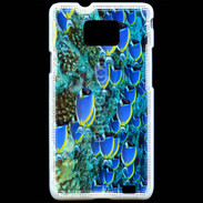 Coque Samsung Galaxy S2 Banc de poissons bleus