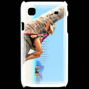 Coque Samsung Galaxy S Sieste contre un palmier sur la plage