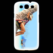 Coque Samsung Galaxy S3 Sieste contre un palmier sur la plage