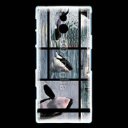 Coque Sony Xperia U Orque noir et blanc