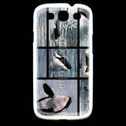 Coque Samsung Galaxy S3 Orque noir et blanc