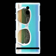 Coque Sony Xperia U Lunette de soleil sur la plage