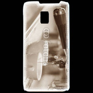 Coque LG P990 Expresso noir et blanc