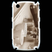 Coque Black Berry 8520 Expresso noir et blanc