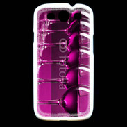 Coque Samsung Galaxy S3 Verre de vin sur fond rose