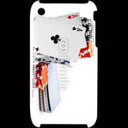 Coque iPhone 3G / 3GS Paire d'as au poker 5