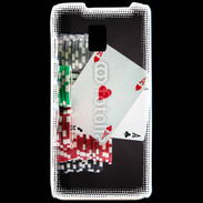 Coque LG P990 Paire d'as au poker 6