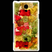 Coque Sony Xperia T Bonbon nounours