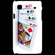 Coque Samsung Galaxy S Carré de dames au poker