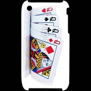 Coque iPhone 3G / 3GS Carré de dames au poker
