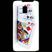 Coque LG P990 Carré de dames au poker