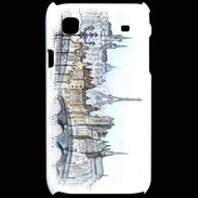 Coque Samsung Galaxy S Vintage Paris en dessin 2