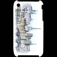 Coque iPhone 3G / 3GS Vintage Paris en dessin 2