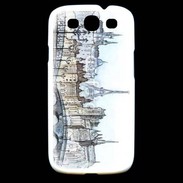 Coque Samsung Galaxy S3 Vintage Paris en dessin 2