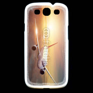 Coque Samsung Galaxy S3 Avion de ligne au coucher de soleil