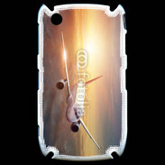 Coque Black Berry 8520 Avion de ligne au coucher de soleil