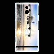 Coque Sony Xperia U Atterrissage d'un avion de ligne