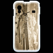 Coque Samsung ACE S5830 Vieux biplans en noir et blanc