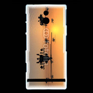 Coque Sony Xperia U Hélicoptère Apache de nuit