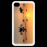 Coque iPhone 4 / iPhone 4S Hélicoptère Apache de nuit