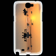Coque Samsung Galaxy Note 2 Hélicoptère Apache de nuit