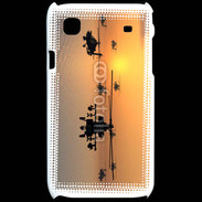 Coque Samsung Galaxy S Hélicoptère Apache de nuit