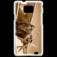 Coque Samsung Galaxy S2 Femme pilote d'avion