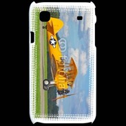 Coque Samsung Galaxy S Avio Biplan jaune