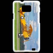 Coque Samsung Galaxy S2 Avio Biplan jaune