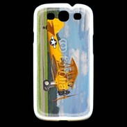 Coque Samsung Galaxy S3 Avio Biplan jaune