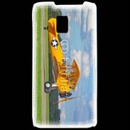 Coque LG P990 Avio Biplan jaune
